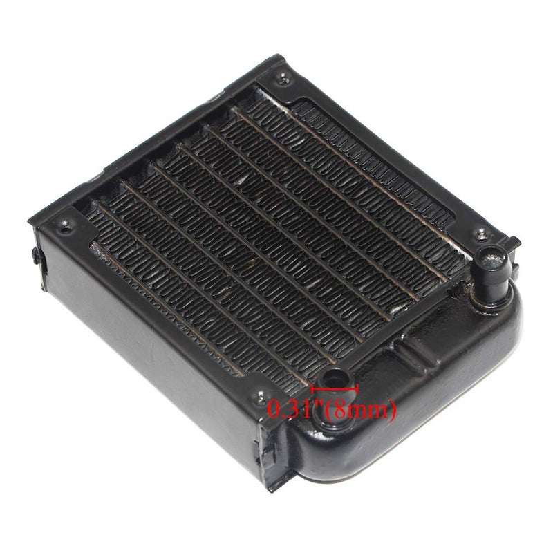 BXQINLENX 10 Pipe Aluminum Heat Exchanger Radiator for PC CPU CO2 Laser Water Cool System Computer 80mm - Image 3